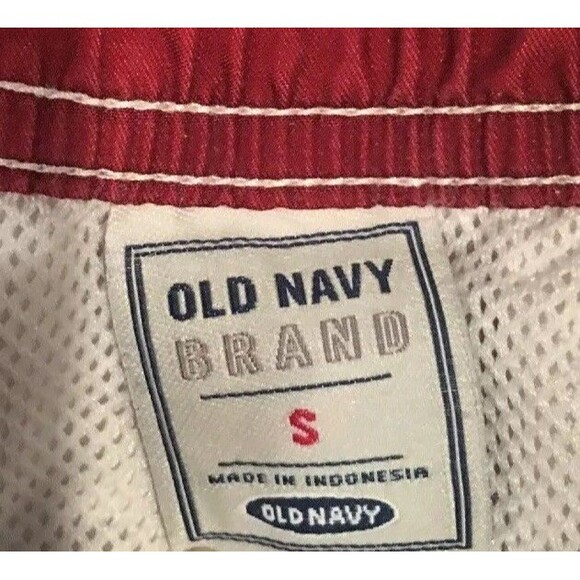 Boys Old Navy Maroon Swim Suit Trunks - Size Small - Picture 4 of 6